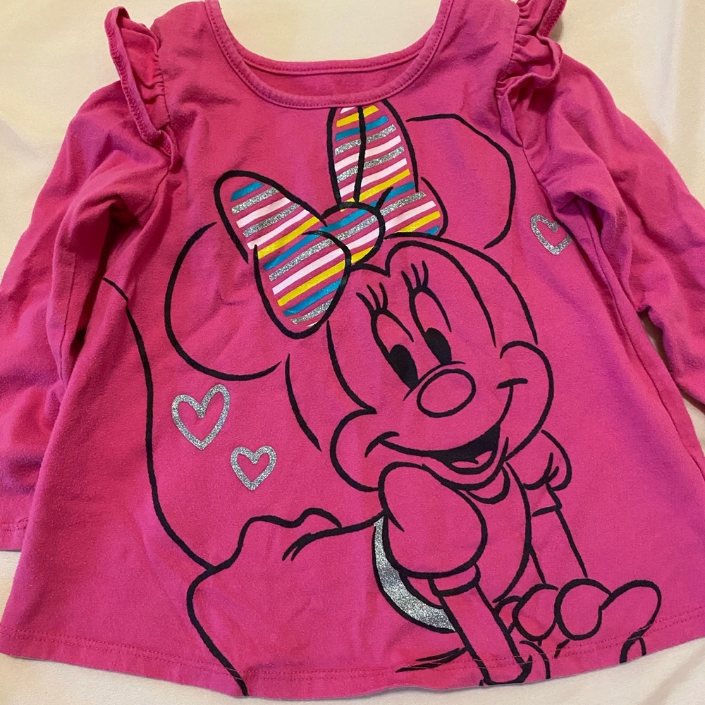 Minnie Mouse long sleeved shirt 3t